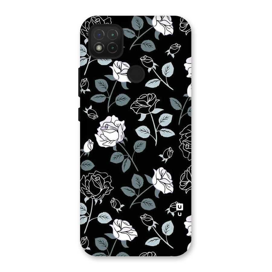Black Artsy Bloom Back Case for Redmi 9 Activ