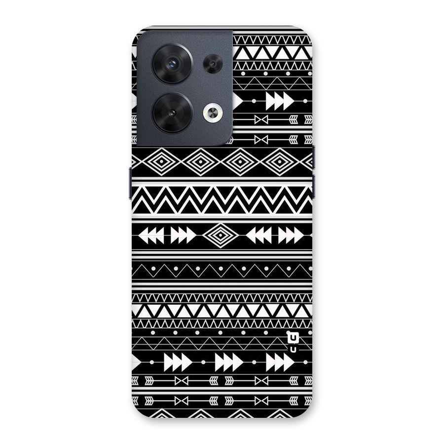 Black Aztec Creativity Back Case for Oppo Reno8 5G