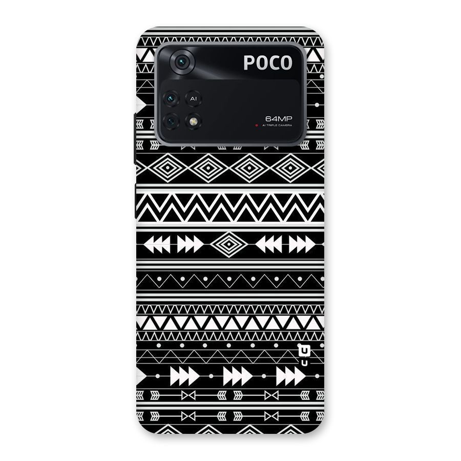 Black Aztec Creativity Back Case for Poco M4 Pro 4G