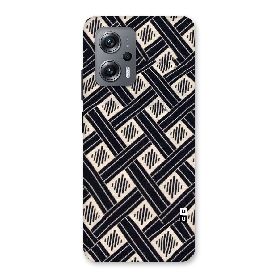 Black Beige Criscros Back Case for Redmi K50i