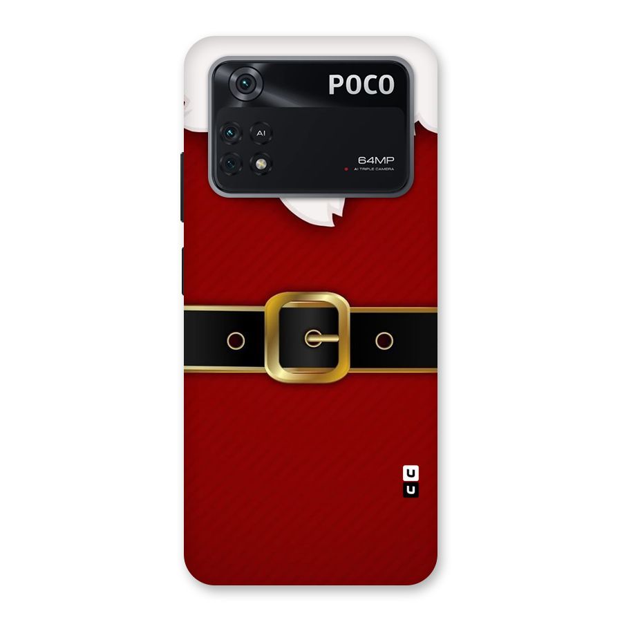 Black Belt Design Back Case for Poco M4 Pro 4G