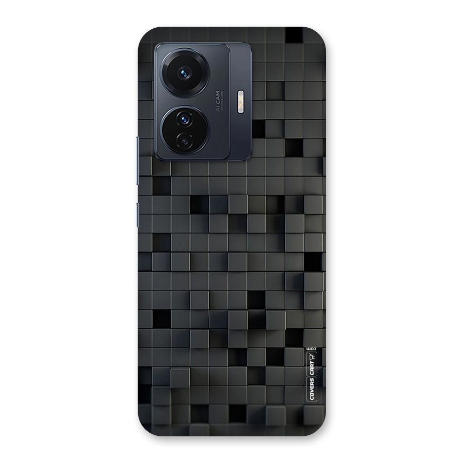 Black Bricks Back Case for Vivo T1 Pro