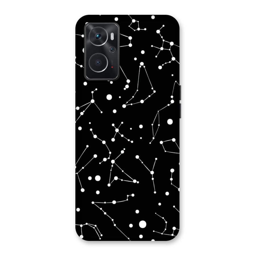 Black Constellation Pattern Back Case for Oppo K10 4G