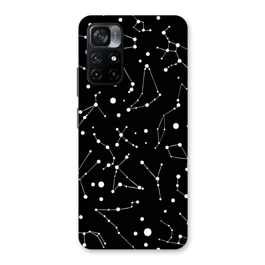 Black Constellation Pattern Back Case for Poco M4 Pro 5G