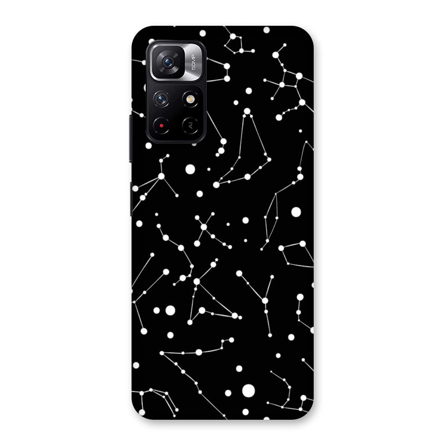 Black Constellation Pattern Back Case for Redmi Note 11T 5G
