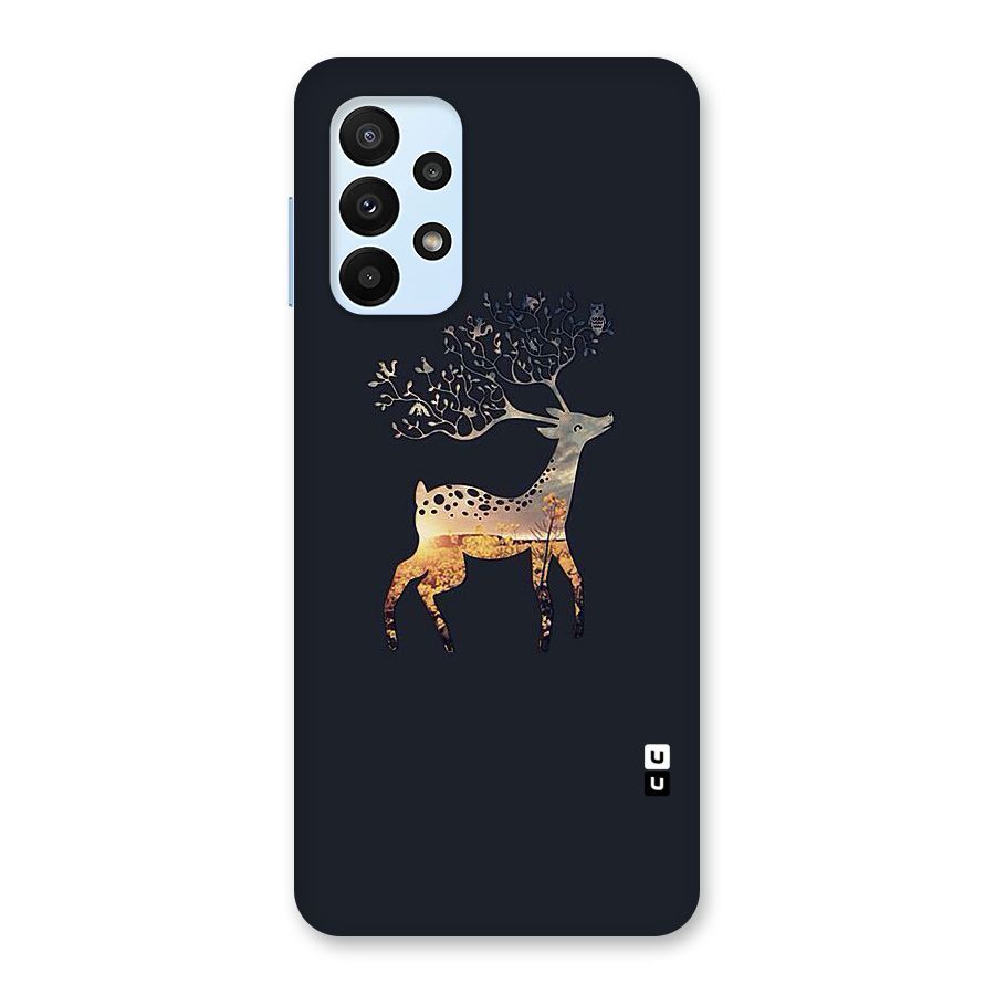 Black Deer Back Case for Galaxy A23