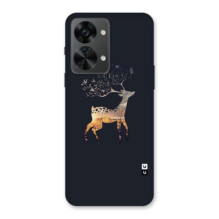 Black Deer Back Case for OnePlus Nord 2T