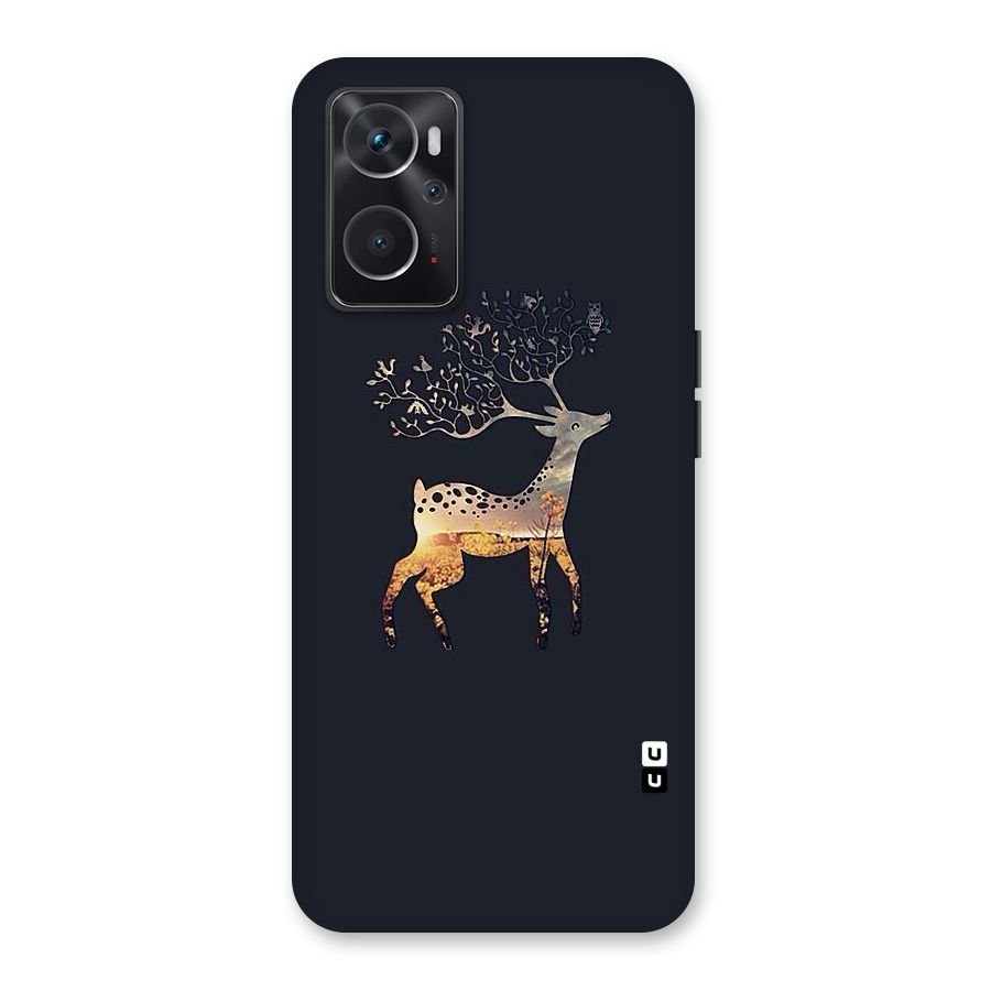 Black Deer Back Case for Oppo K10 4G