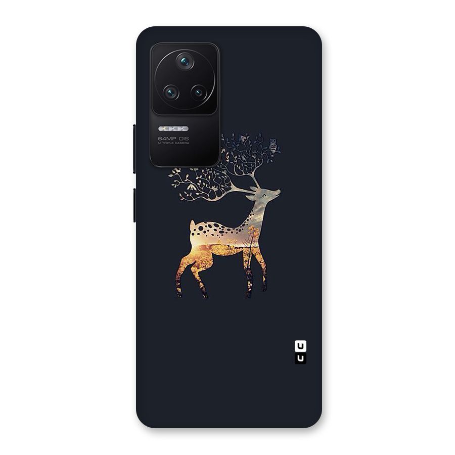 Black Deer Back Case for Poco F4 5G
