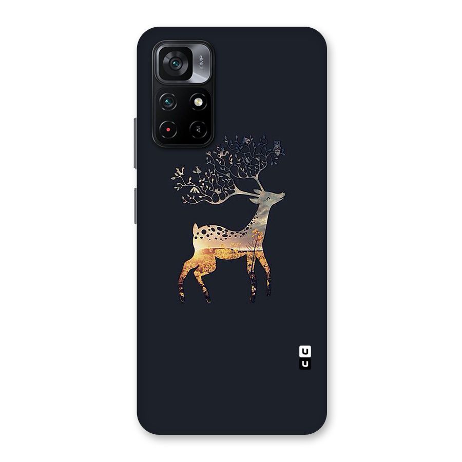 Black Deer Back Case for Poco M4 Pro 5G