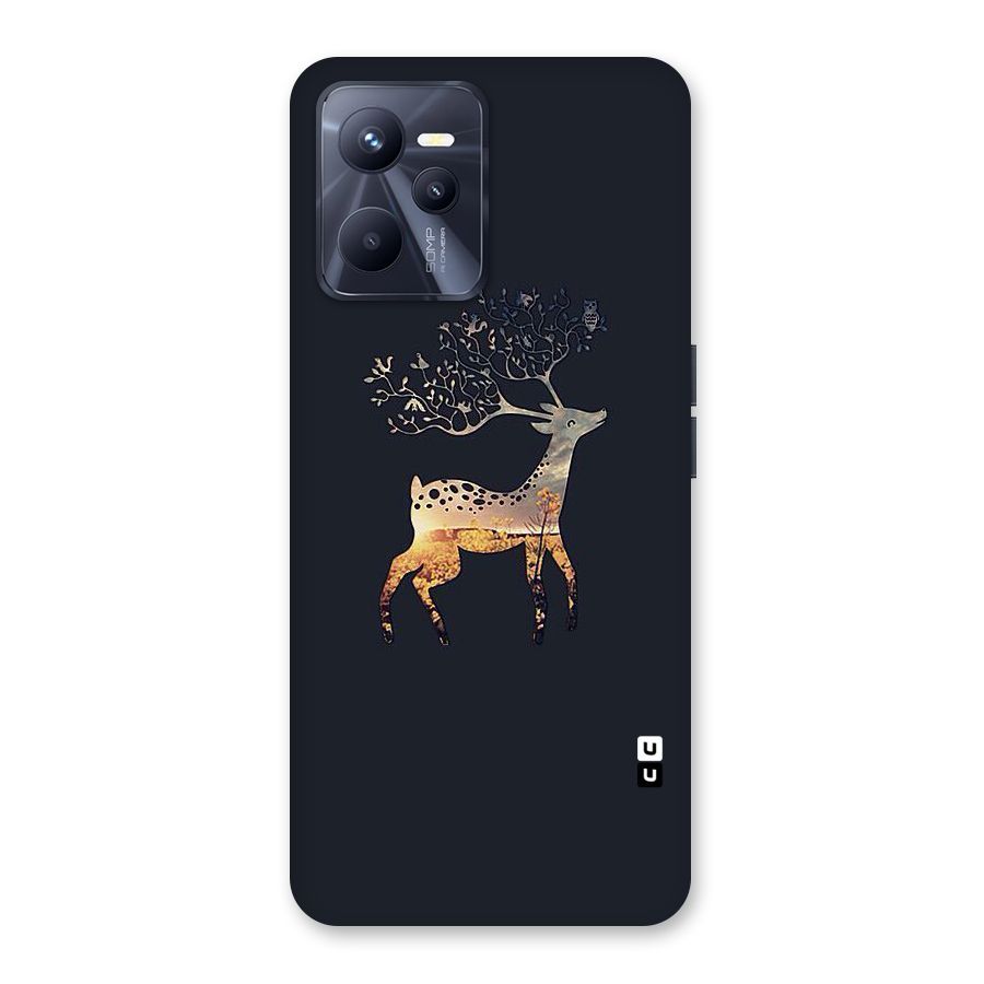 Black Deer Back Case for Realme C35