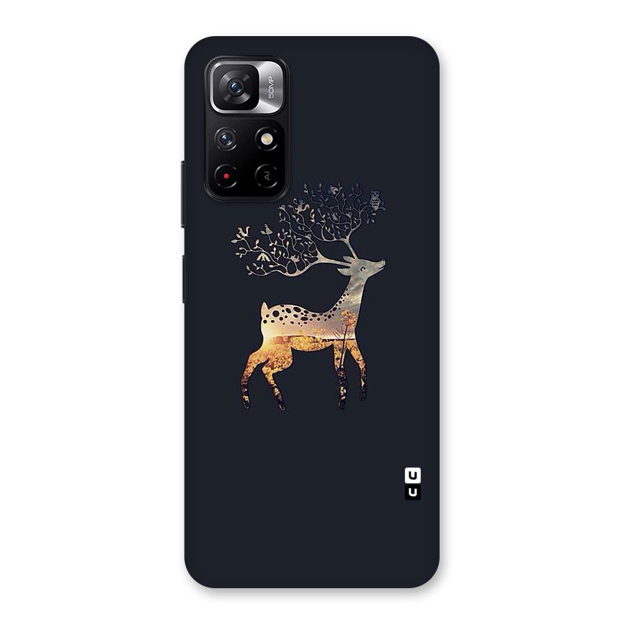 Black Deer Back Case for Redmi Note 11T 5G