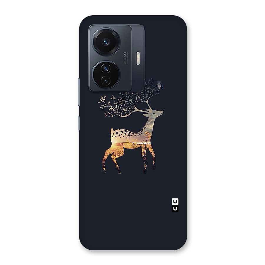 Black Deer Back Case for Vivo T1 Pro