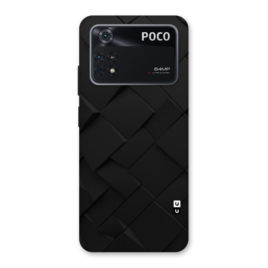 Black Elegant Design Back Case for Poco M4 Pro 4G