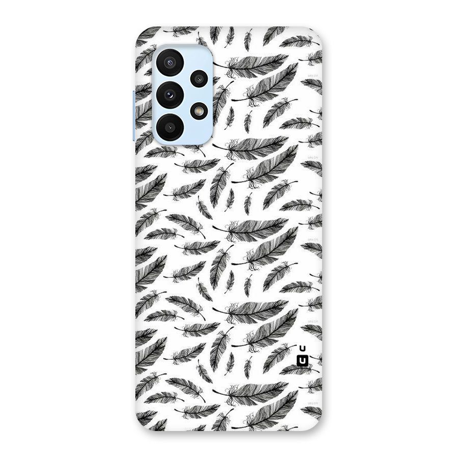 Black Feather Back Case for Galaxy A23