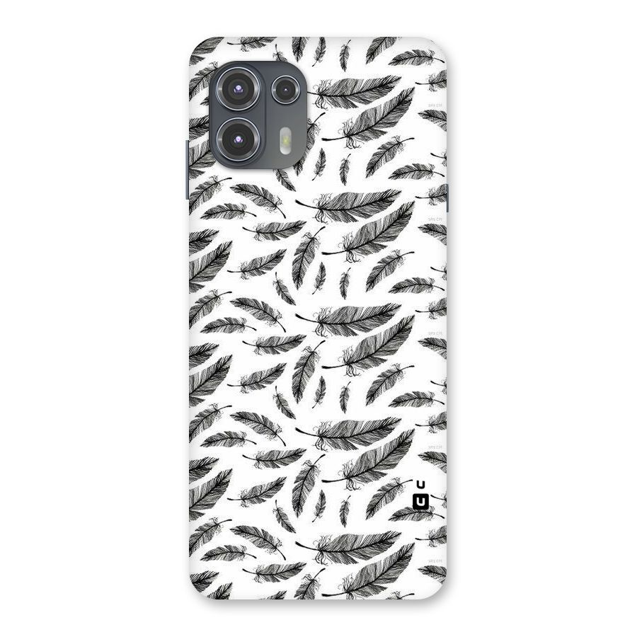 Black Feather Back Case for Motorola Edge 20 Fusion