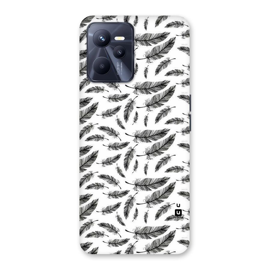 Black Feather Back Case for Realme C35