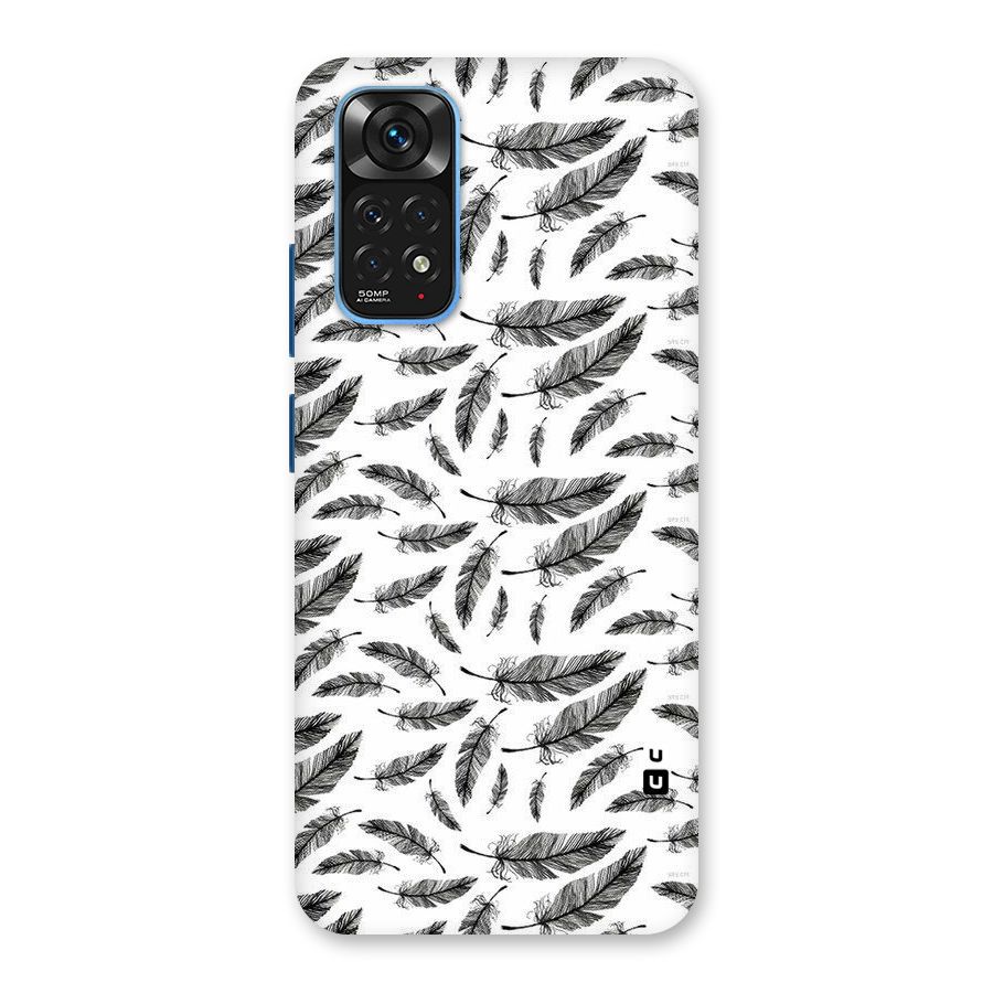Black Feather Back Case for Redmi Note 11S