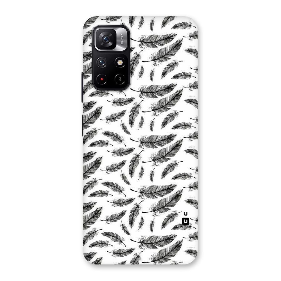 Black Feather Back Case for Redmi Note 11T 5G