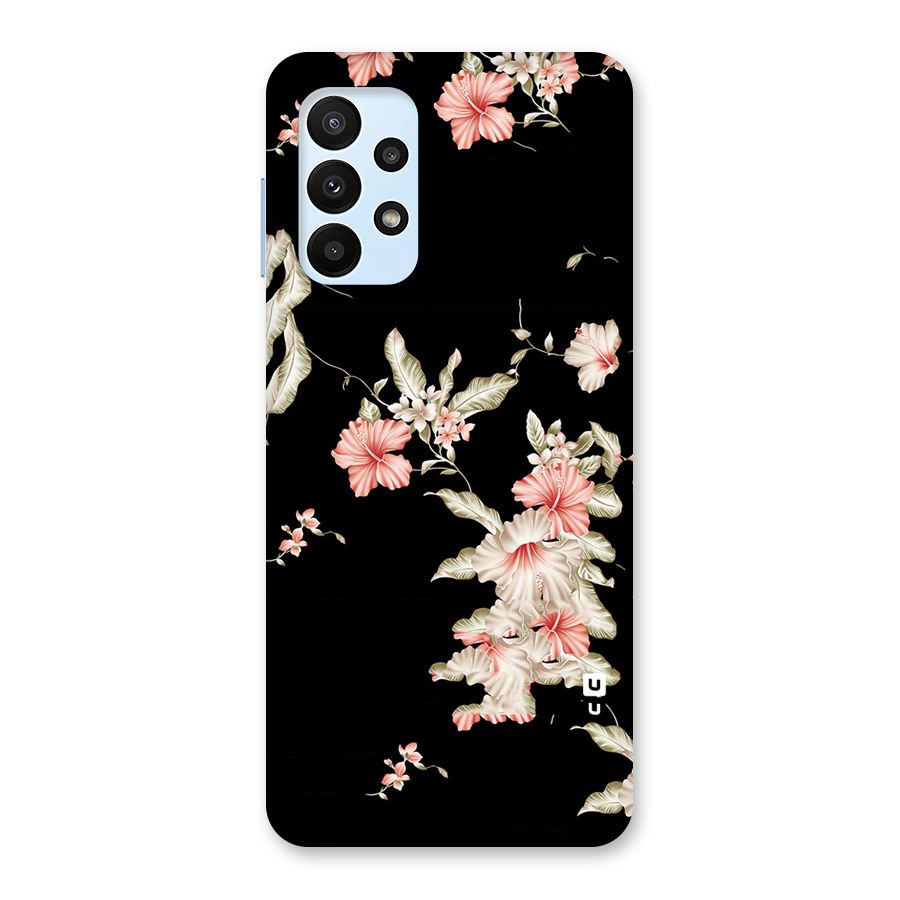 Black Floral Back Case for Galaxy A23