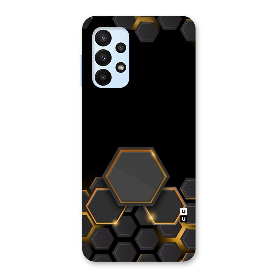 Black Gold Hexa Back Case for Galaxy A23