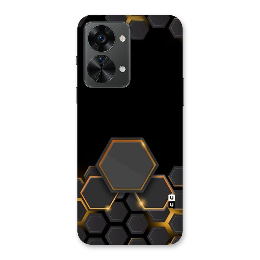 Black Gold Hexa Back Case for OnePlus Nord 2T
