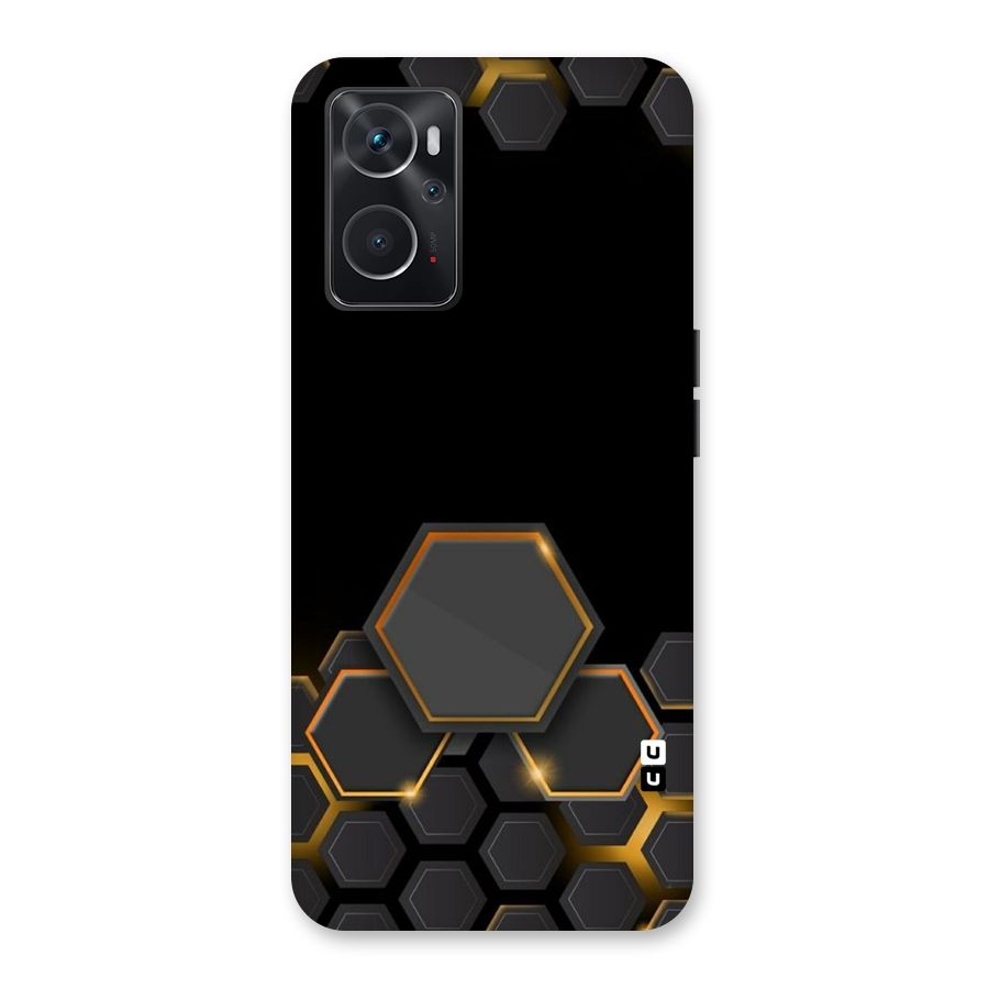 Black Gold Hexa Back Case for Oppo K10 4G