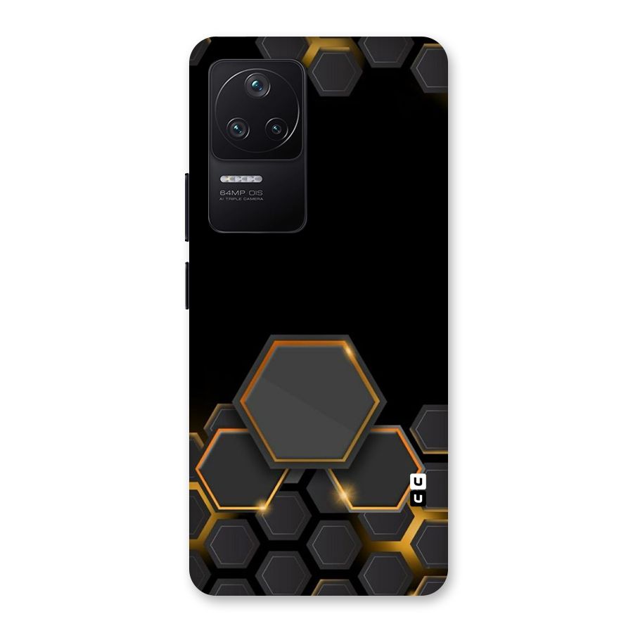 Black Gold Hexa Back Case for Poco F4 5G