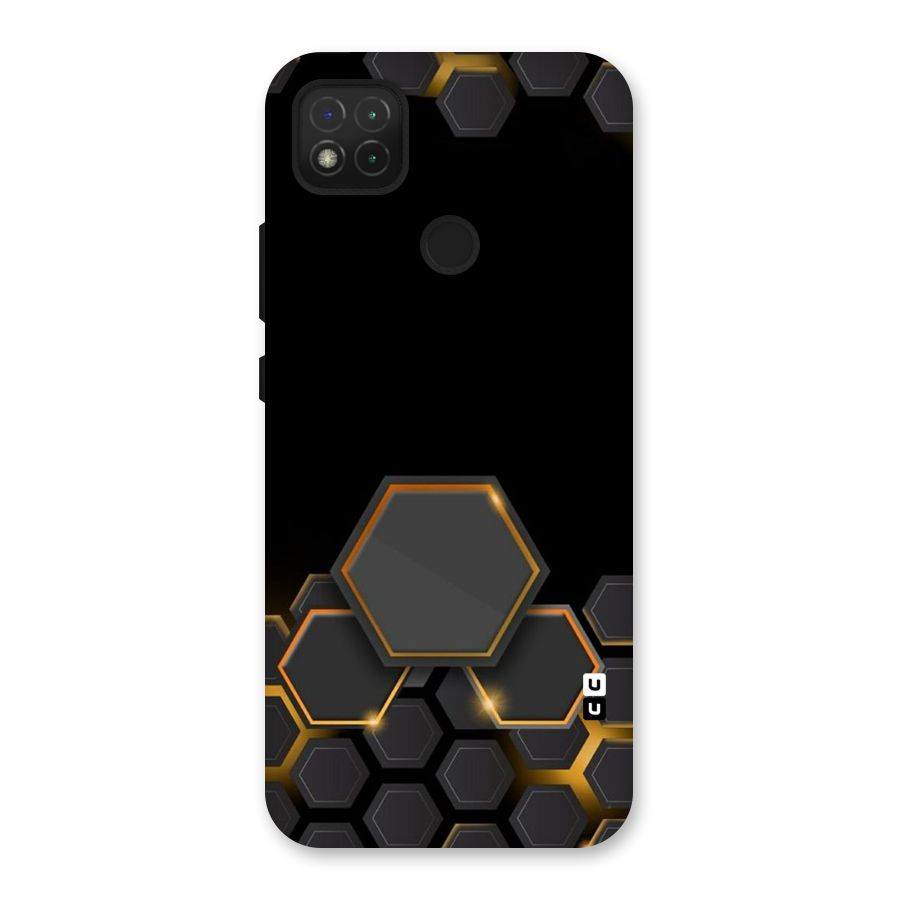 Black Gold Hexa Back Case for Redmi 9 Activ