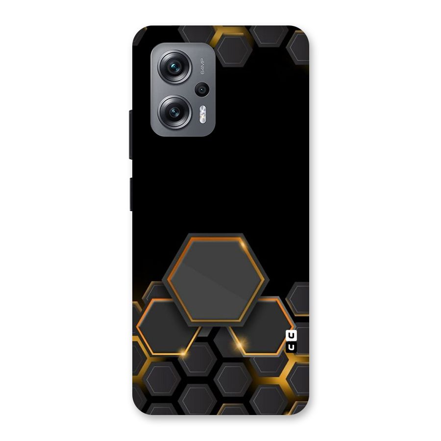 Black Gold Hexa Back Case for Redmi K50i