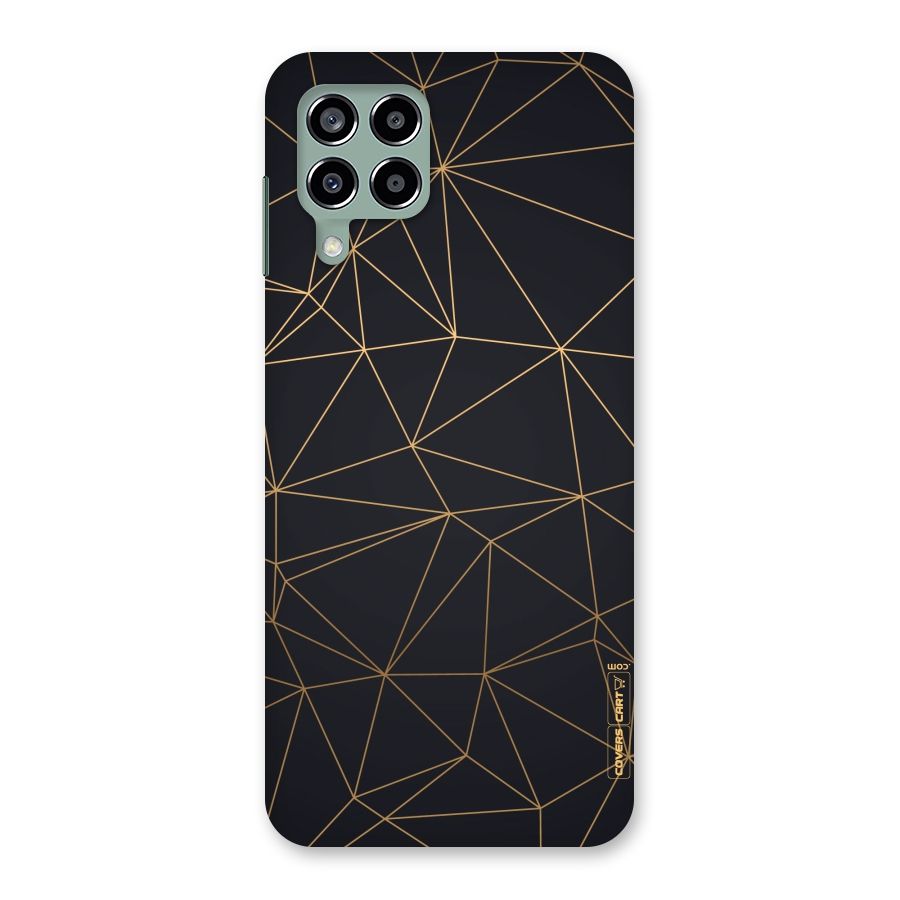 Black Golden Lines Back Case for Galaxy M33