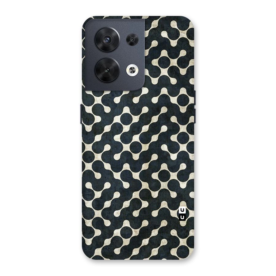 Black Maze Design Back Case for Oppo Reno8 5G