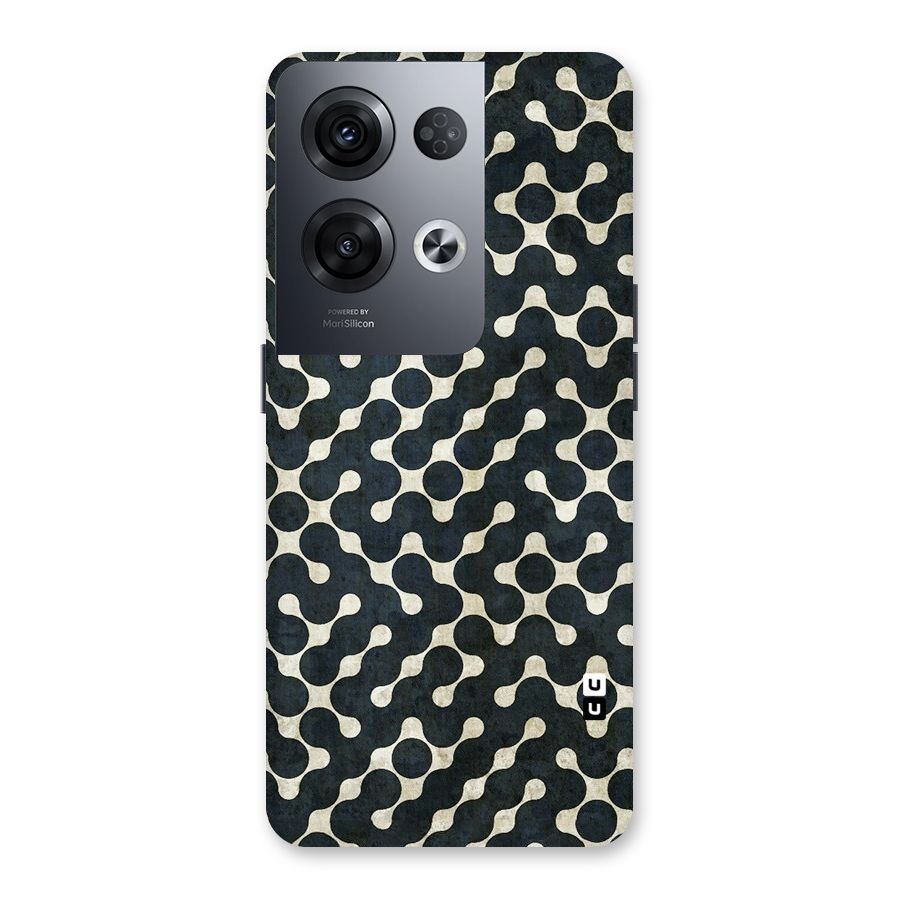 Black Maze Design Back Case for Oppo Reno8 Pro 5G