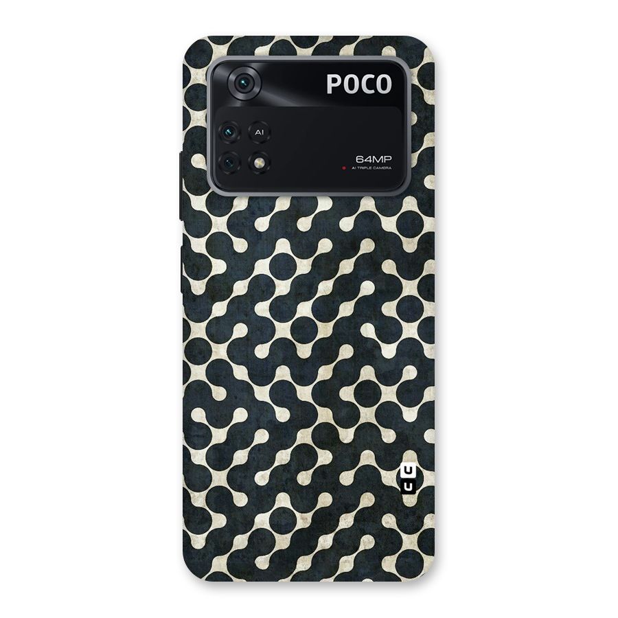 Black Maze Design Back Case for Poco M4 Pro 4G