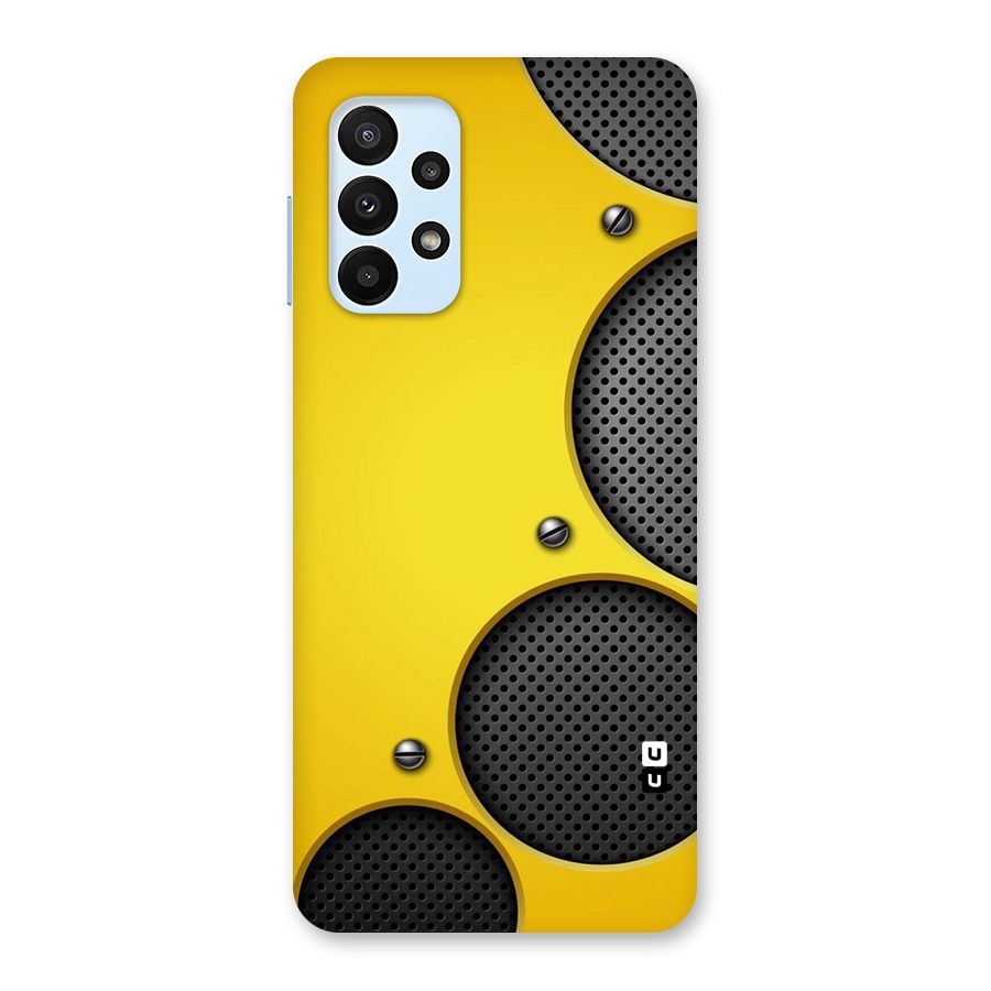 Black Net Yellow Back Case for Galaxy A23