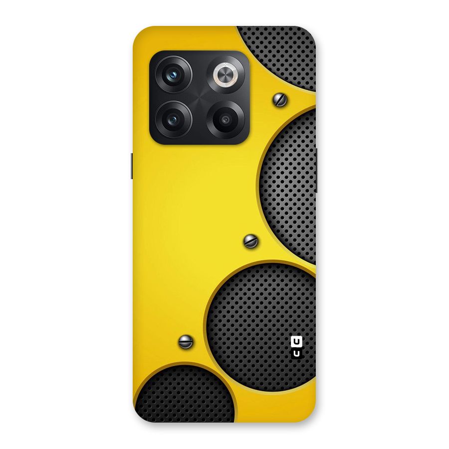 Black Net Yellow Back Case for OnePlus 10T