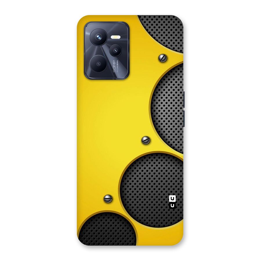 Black Net Yellow Back Case for Realme C35