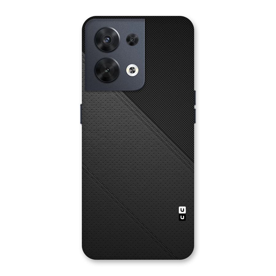Black Polka Stripe Back Case for Oppo Reno8 5G