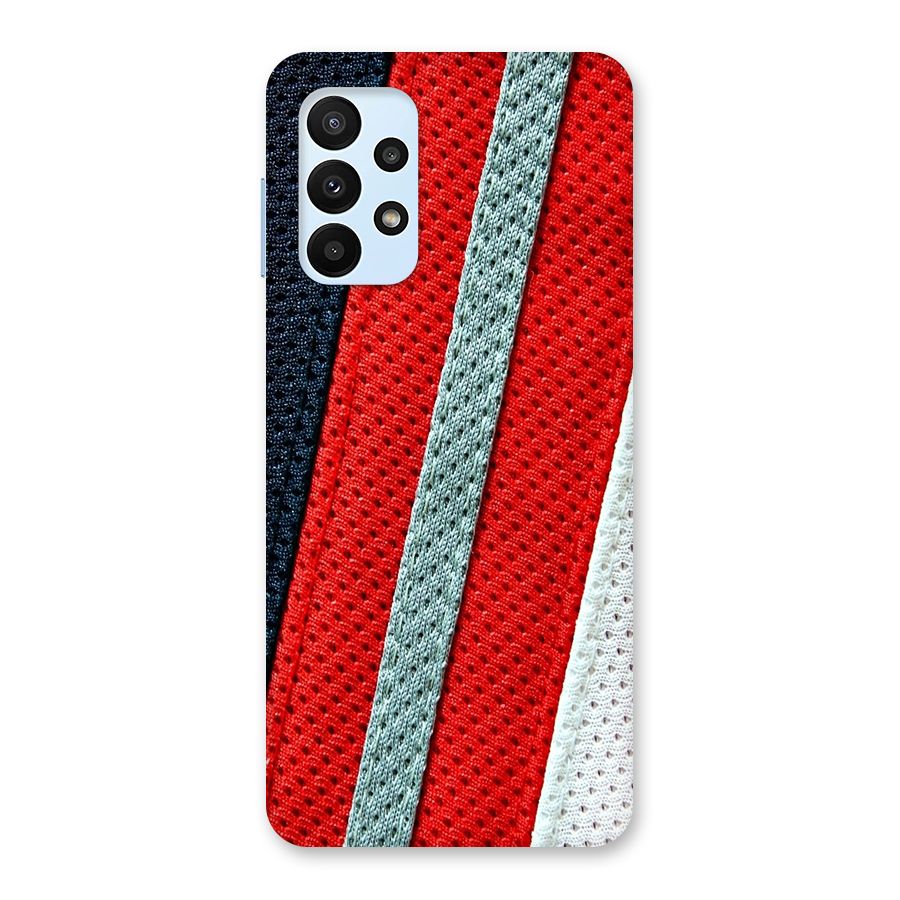 Black Red Grey Stripes Back Case for Galaxy A23
