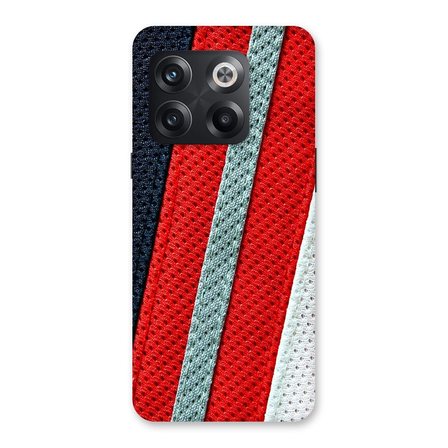 Black Red Grey Stripes Back Case for OnePlus 10T