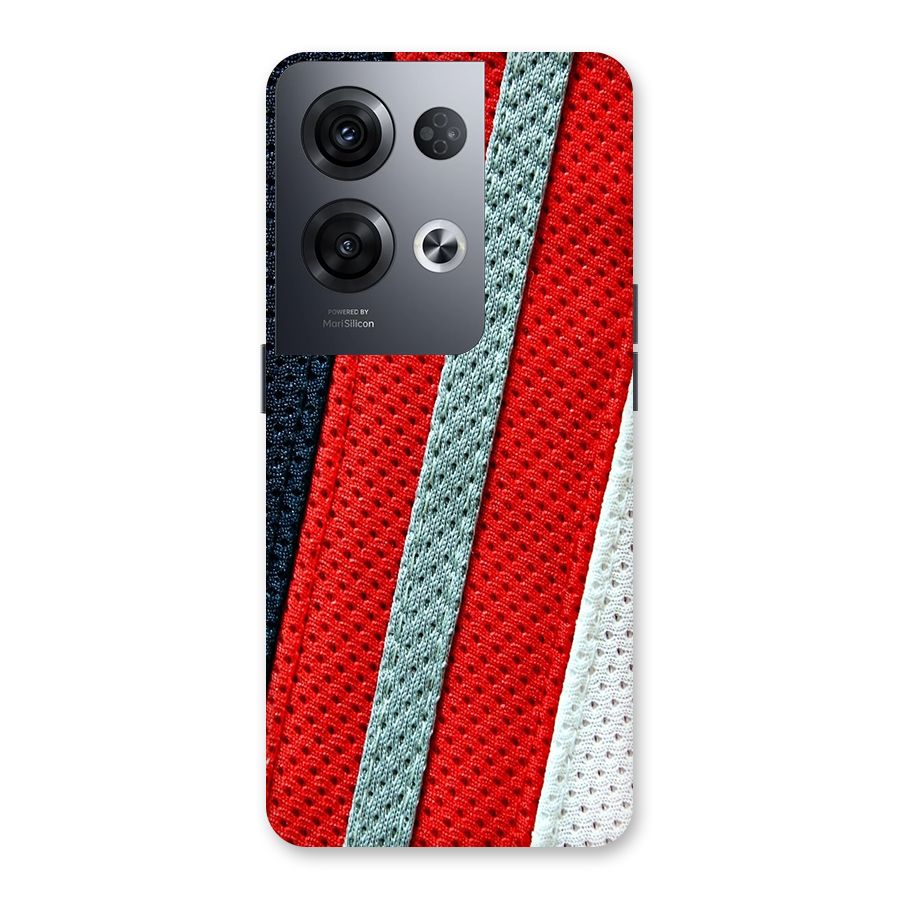Black Red Grey Stripes Back Case for Oppo Reno8 Pro 5G