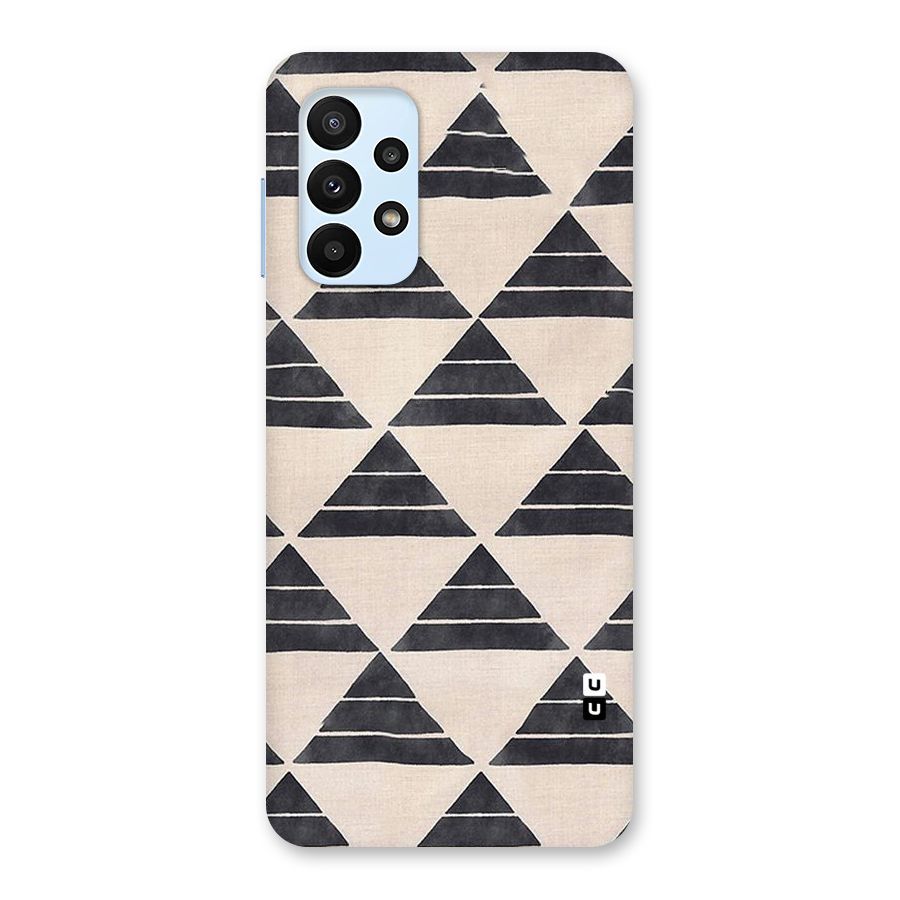 Black Slant Triangles Back Case for Galaxy A23