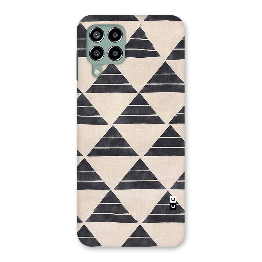 Black Slant Triangles Back Case for Galaxy M33