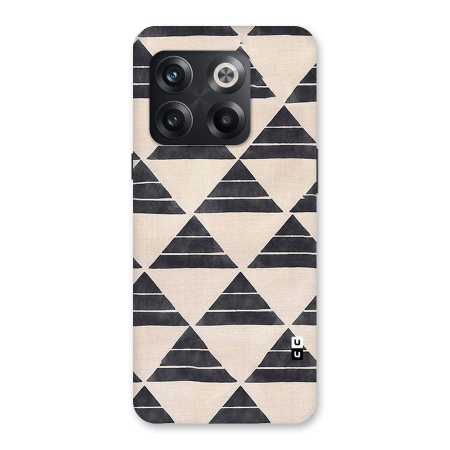 Black Slant Triangles Back Case for OnePlus 10T