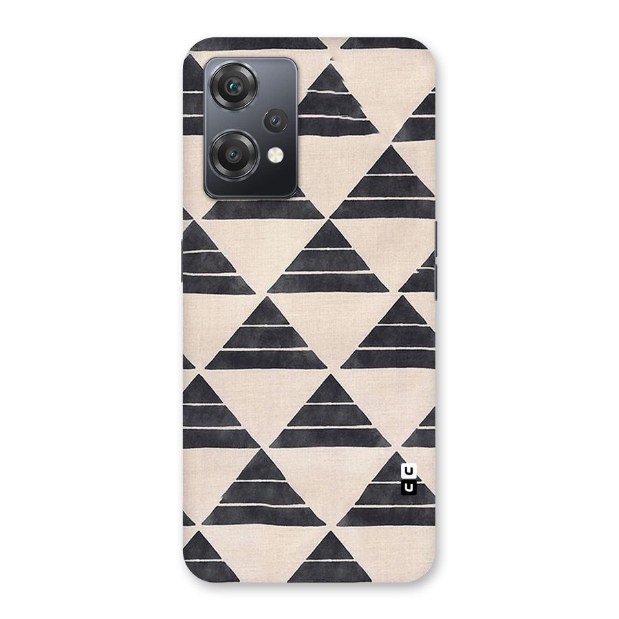 Black Slant Triangles Back Case for OnePlus Nord CE 2 Lite 5G