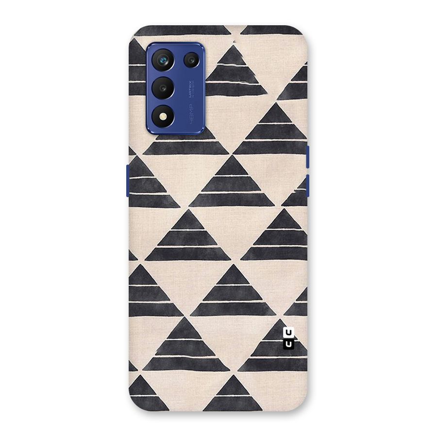 Black Slant Triangles Back Case for Realme 9 5G Speed
