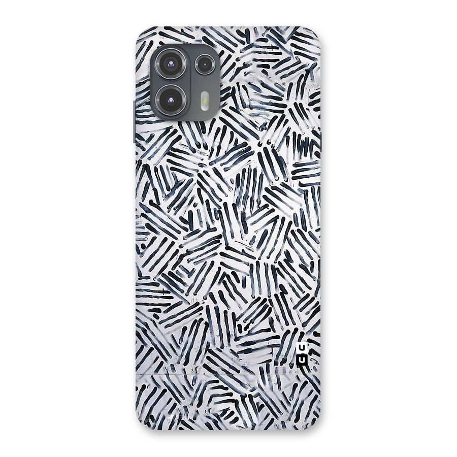 Black Tiny Uneven Back Case for Motorola Edge 20 Fusion