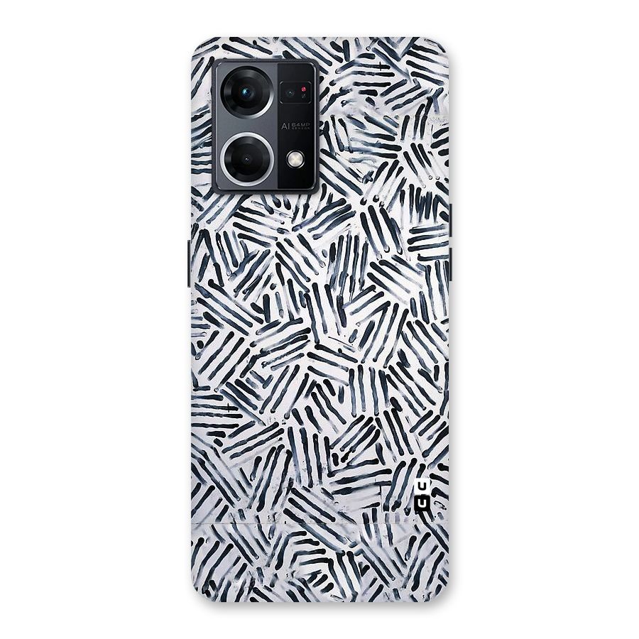 Black Tiny Uneven Glass Back Case for Oppo F21 Pro 5G