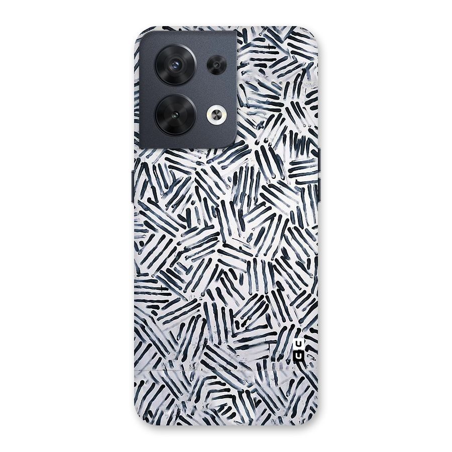 Black Tiny Uneven Back Case for Oppo Reno8 5G