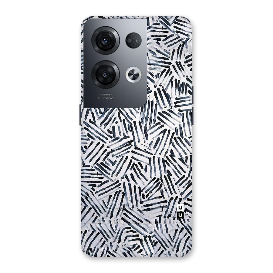 Black Tiny Uneven Back Case for Oppo Reno8 Pro 5G
